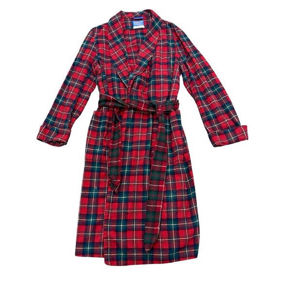 Pendleton Other - Vintage 1980s Pendleton Red Green Plaid Wool Robe USA